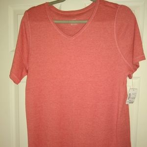 Christopher and banks v-neck light red, pink blend (coral color) size 14W/X.